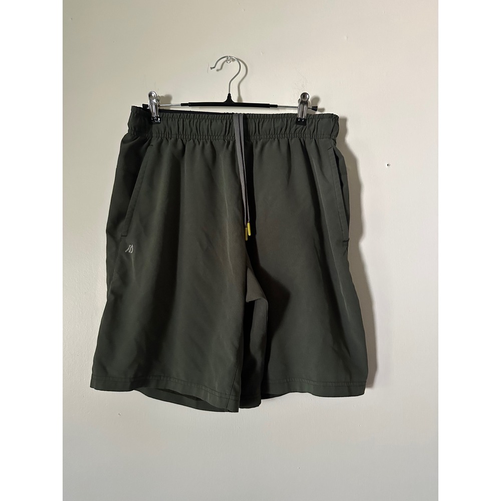 Eddie Bauer First Ascent Mens Small Green Athletic Hiking Shorts Flex Drawstring